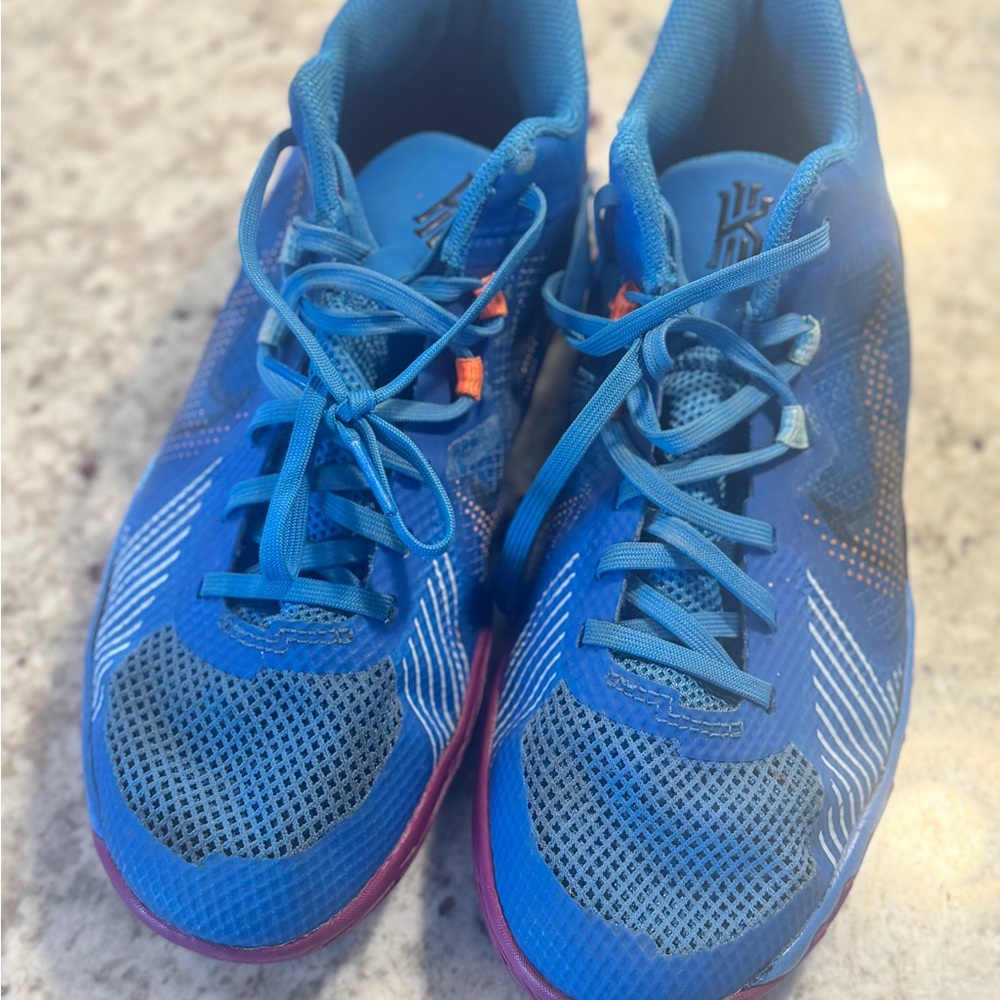 Nike Kids Blue and Orange Sneakers